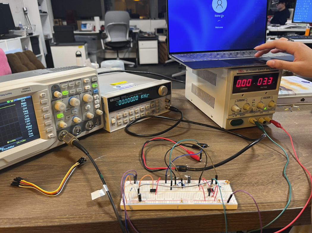 testing the diff op amp